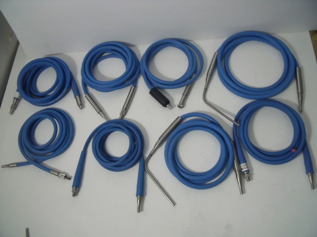 Lot of 8 Pilling ENT Fiber Optic Light Source Cables!
