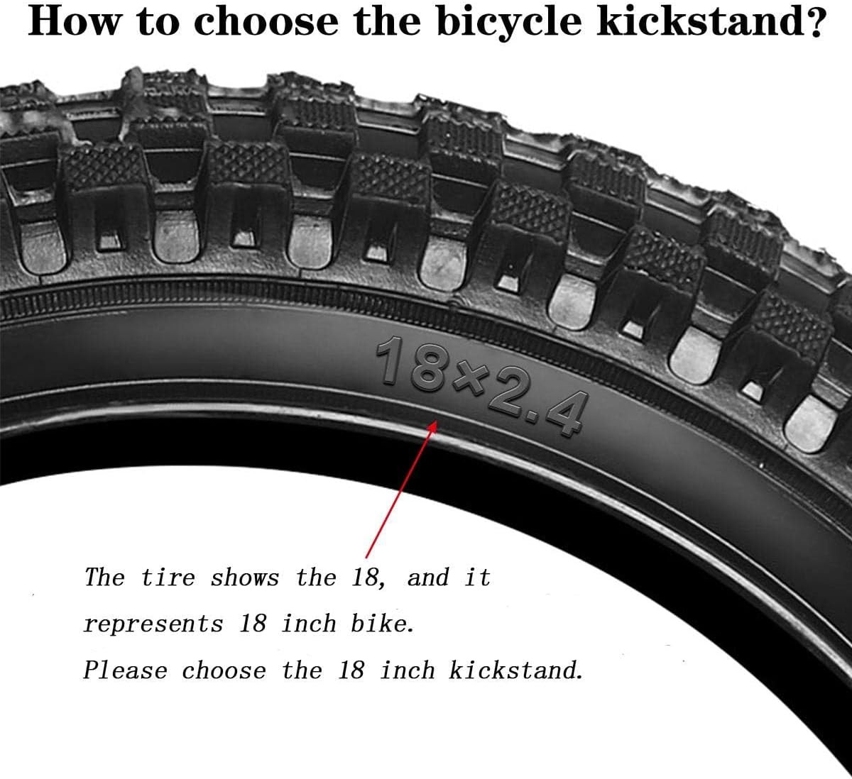 Cyfie Bike Kickstand for 16 18 20 Inch Kids Adjustable Center Mount Bicycle Kick