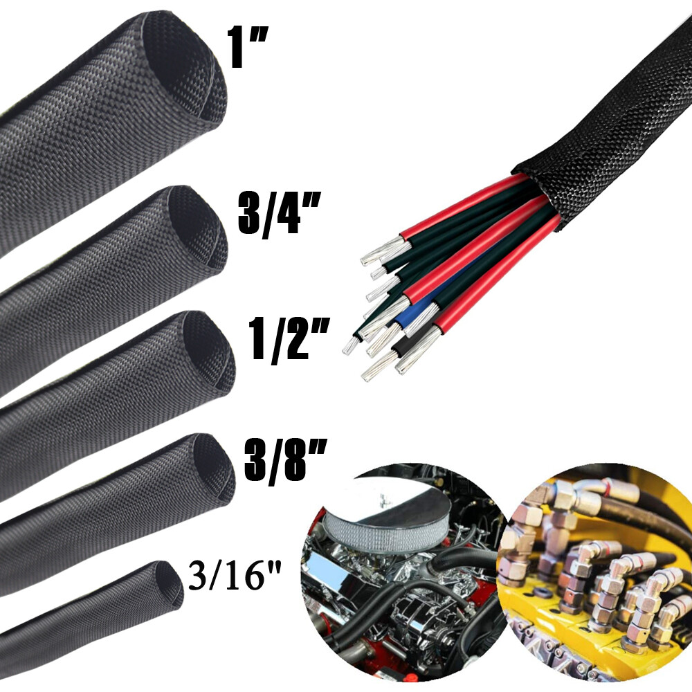 Automotive Wiring Loom Cable Sleeve Cabling Management Wire Harness Wrap Lot