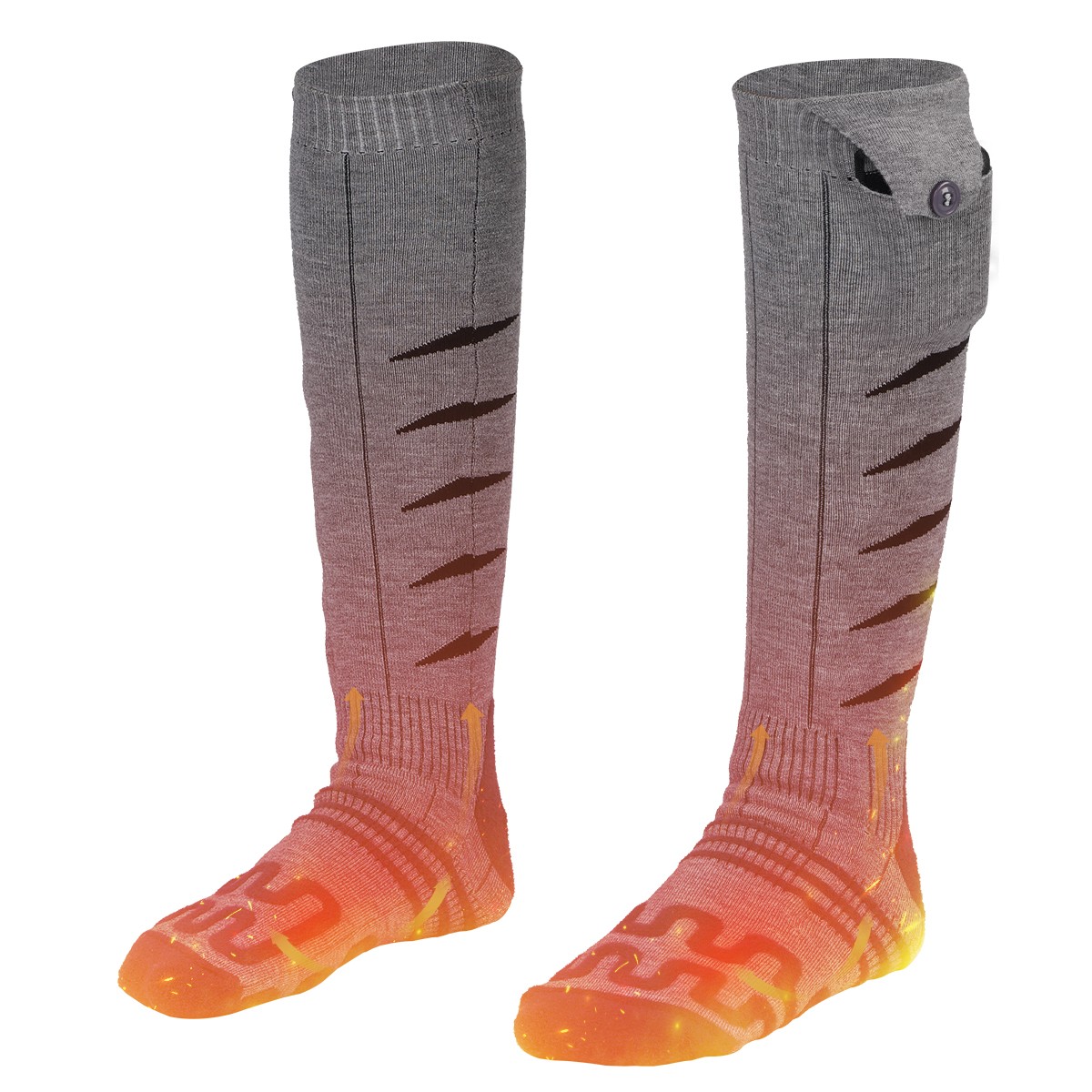 Rechargeable Electric 5000mAh Battery Heated Socks Men Women Winter Foot Warmer