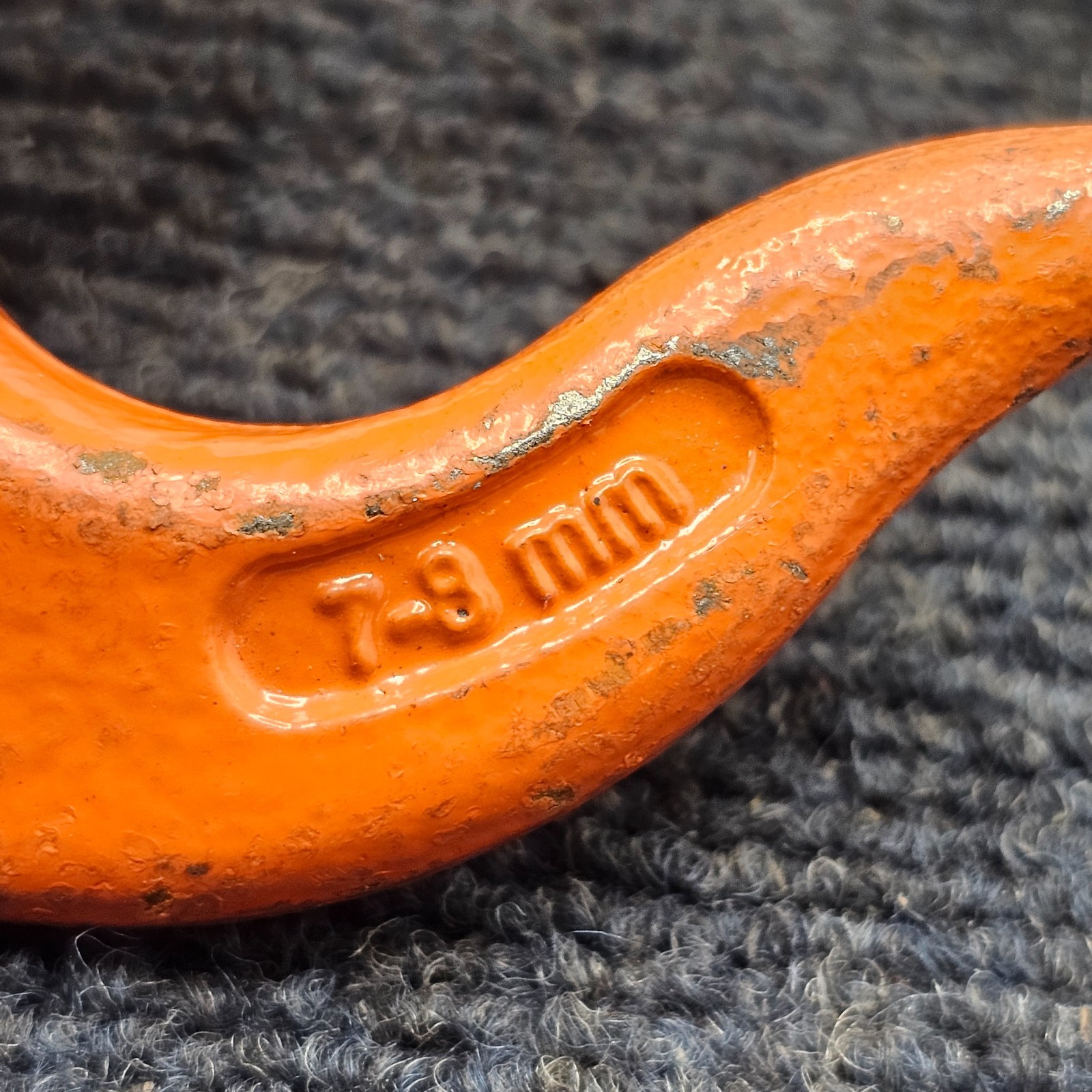 (QTY 2) CM HA800/1000 9/32" Eye Sling Hook Herc Alloy (Missing Safety Latch)