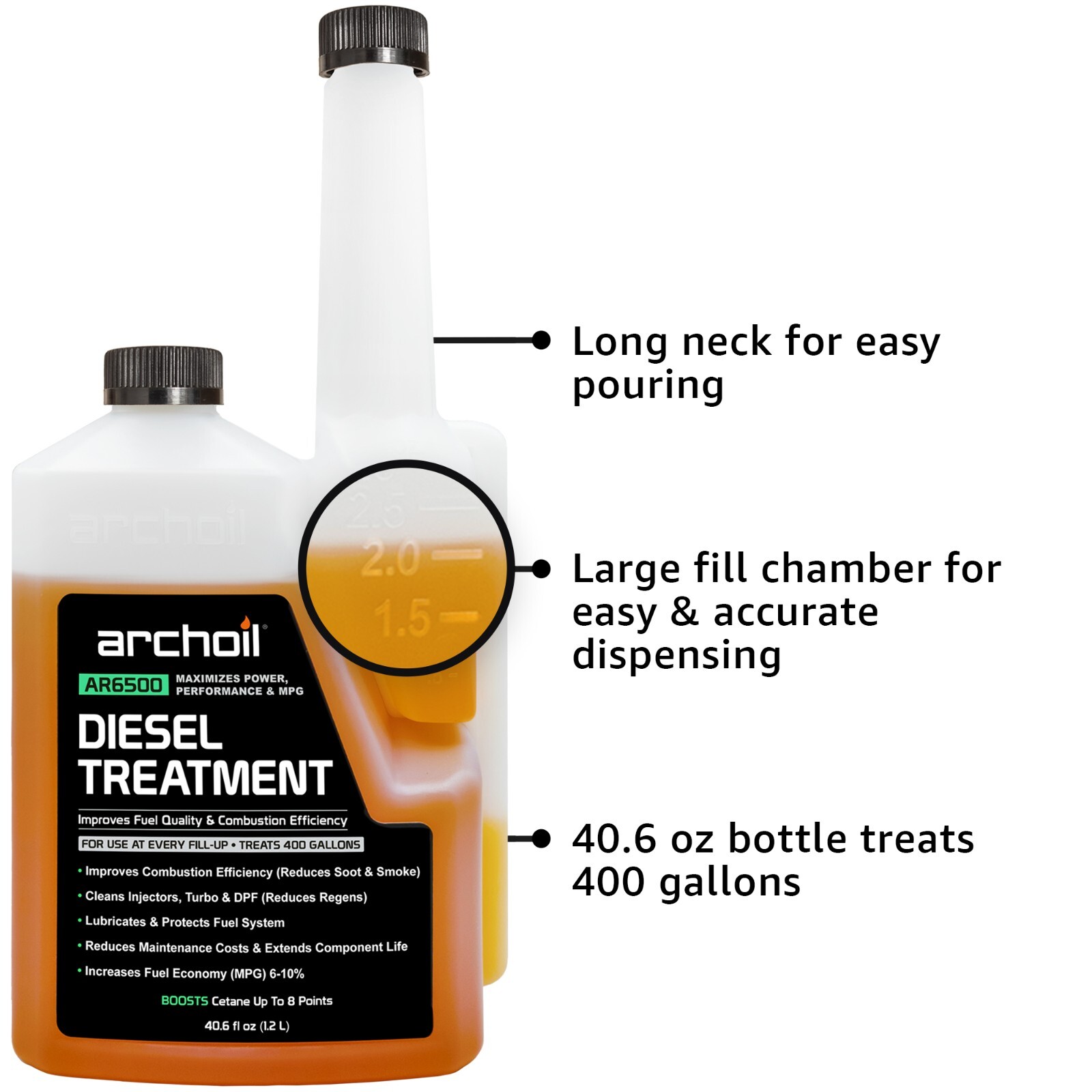 Archoil AR6500 Diesel Treatment (40.6oz) - Treats 400 Gallons