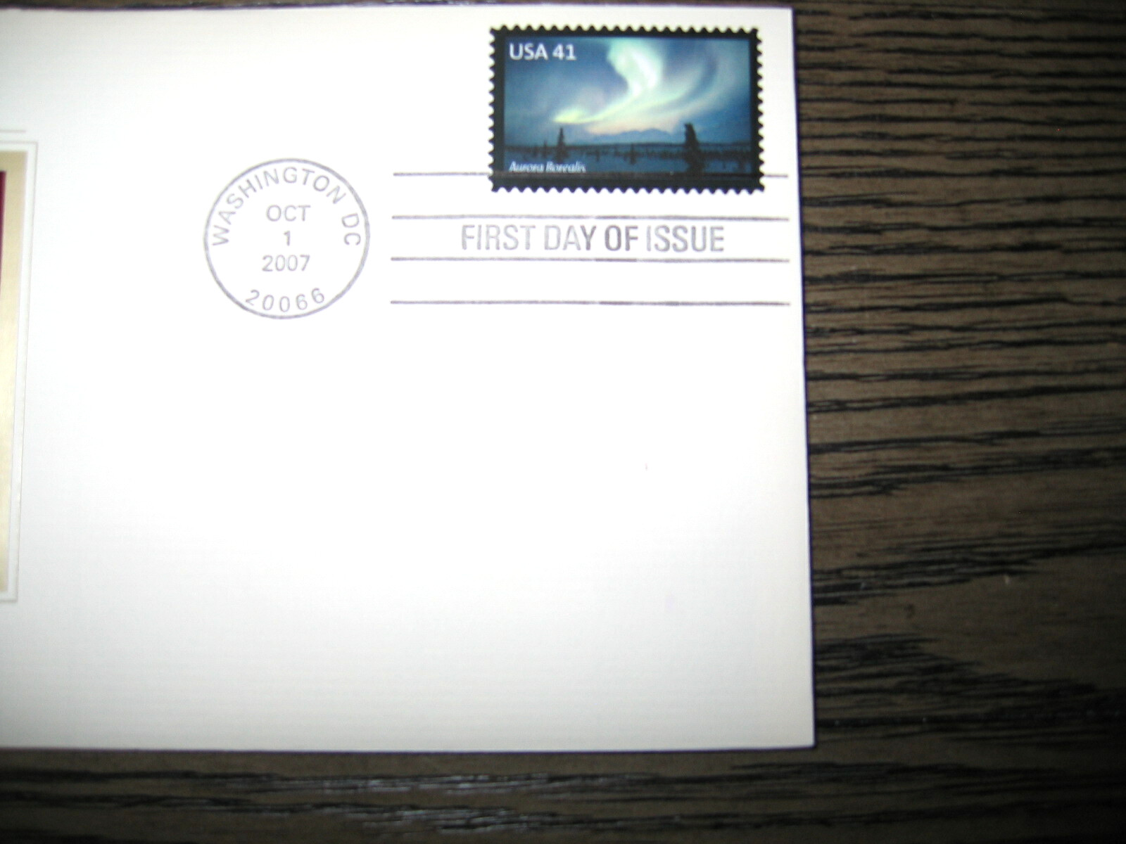 2007 Polar Lights Aurora Borealis Replica FDC Gold Golden Cover Stamp
