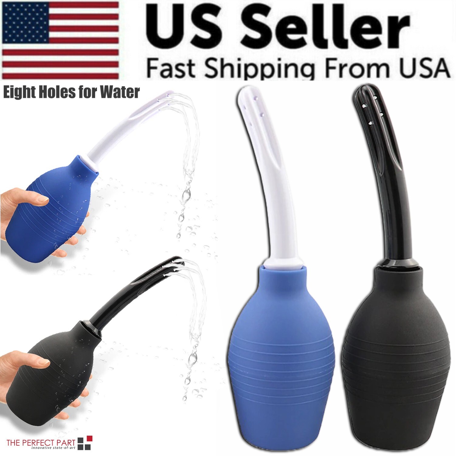 310ml Anal Vaginal Bulb Douche Colonic Irrigation Rubber Enema Bag Cleaner Kit