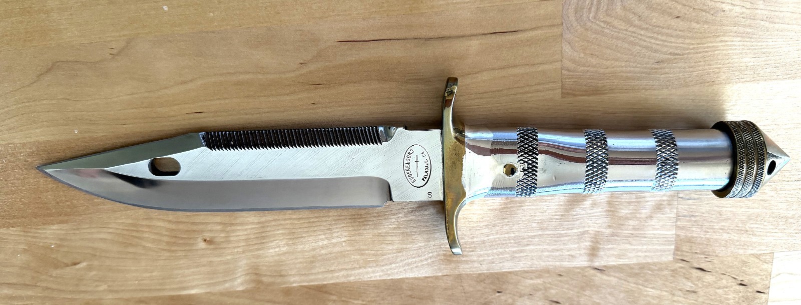 1980s EUGENE & SONS handmade survival knife Randall 18 & Buckmaster 184 style