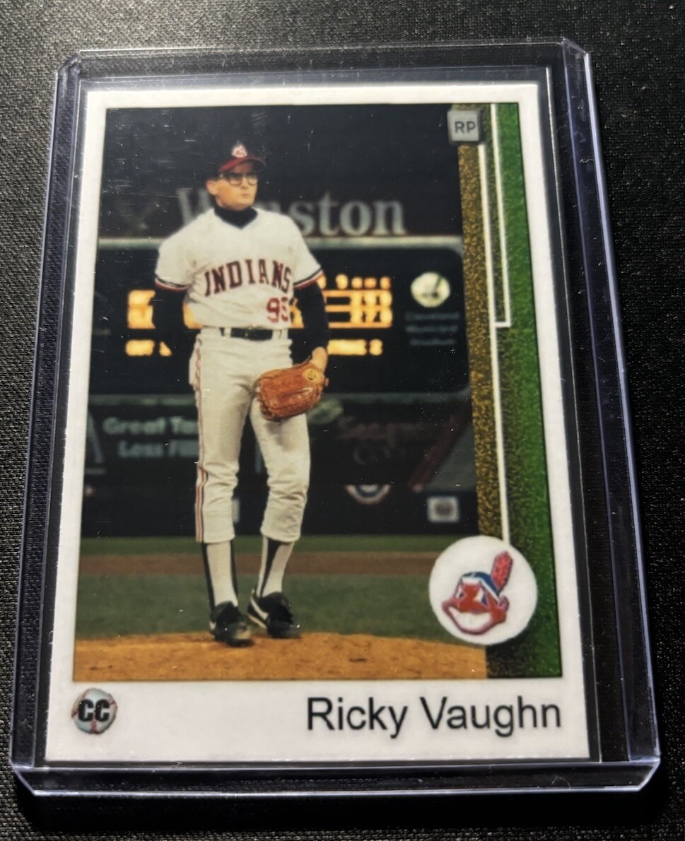 CHARLIE SHEEN WILD THING MAJOR LEAGUE RICKY VAUGHN  ACEO CARD ORIGINAL DESIGN