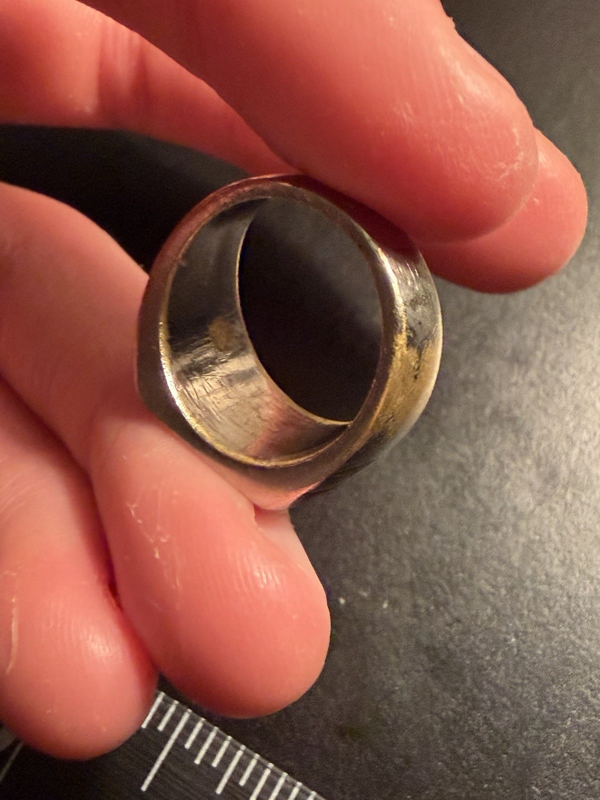 Original WW2 US Military Souvenir Napoli Ring Trench Art