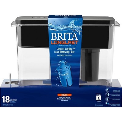 Brita XL 18-Cup BPA Free UltraMax Water Dispenser 1 Filter Black