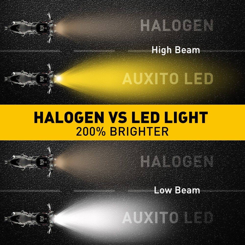 P15D H6M LED Motorcycle Bulbs High Low Beam Amber/White For Yamaha Blaster 200