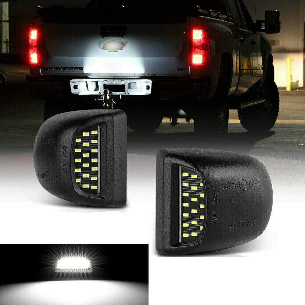 For Chevy For Silverado 1500 2500 3500 1999+ LED License Plate Tag Light Lamp