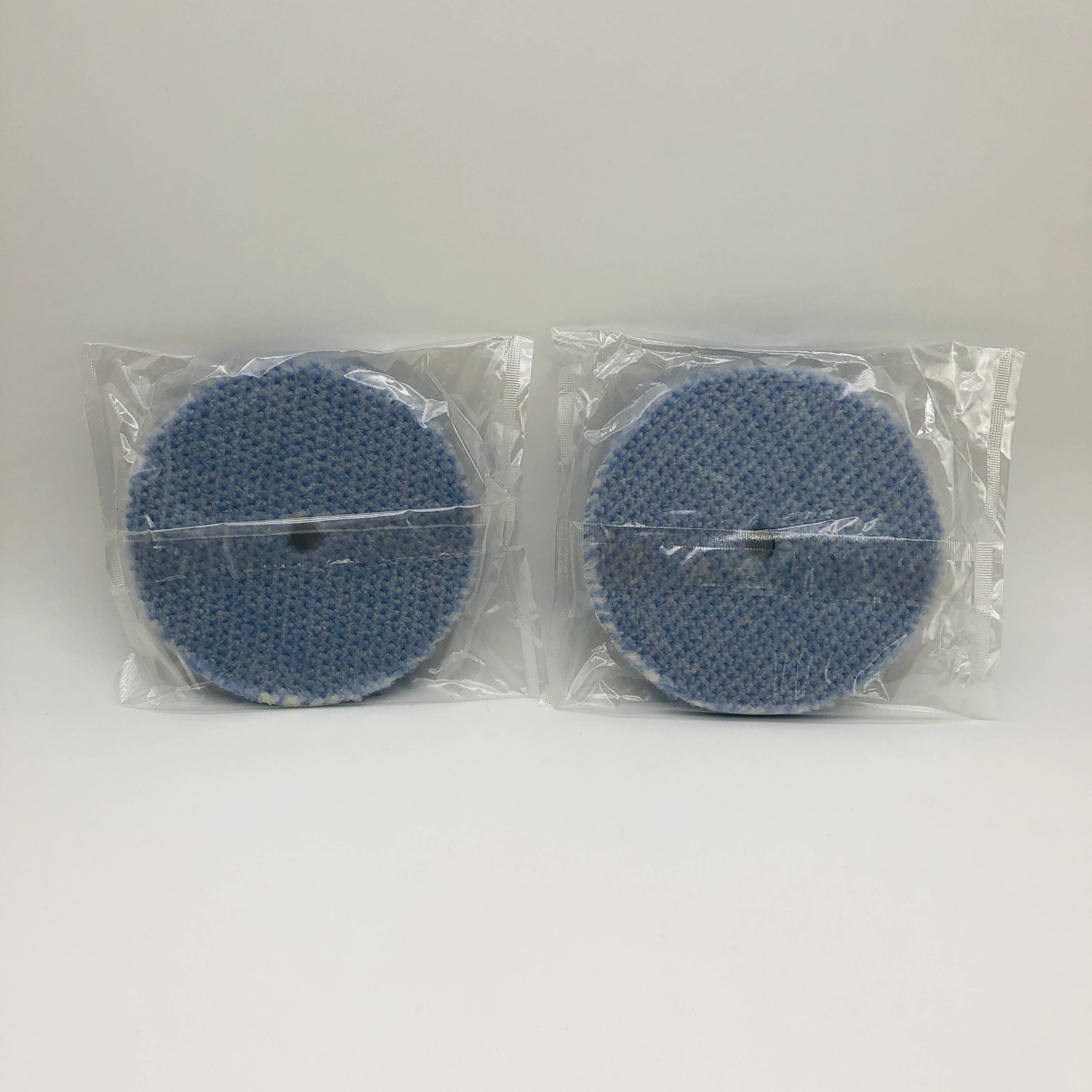 2pk Rupes 9.BW180H Coarse Blue Wool Pad 170mm - 6.75in Big Foot Polishing