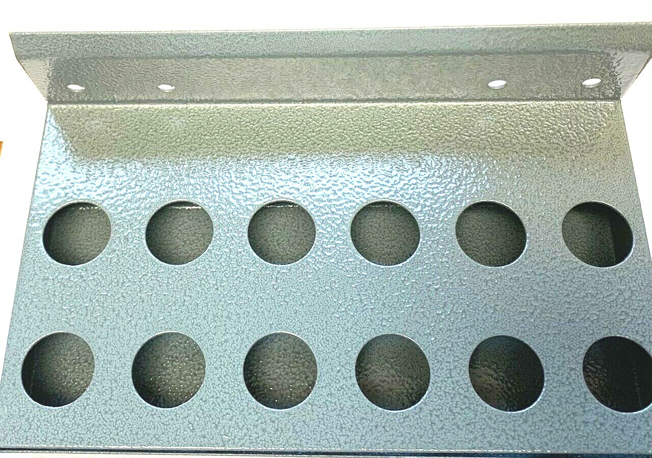 R8 12 SLOT COLLET RACK & TOOL TRAY FOR BRIDGEPORT HIGH PRECISION R8 COLLETS