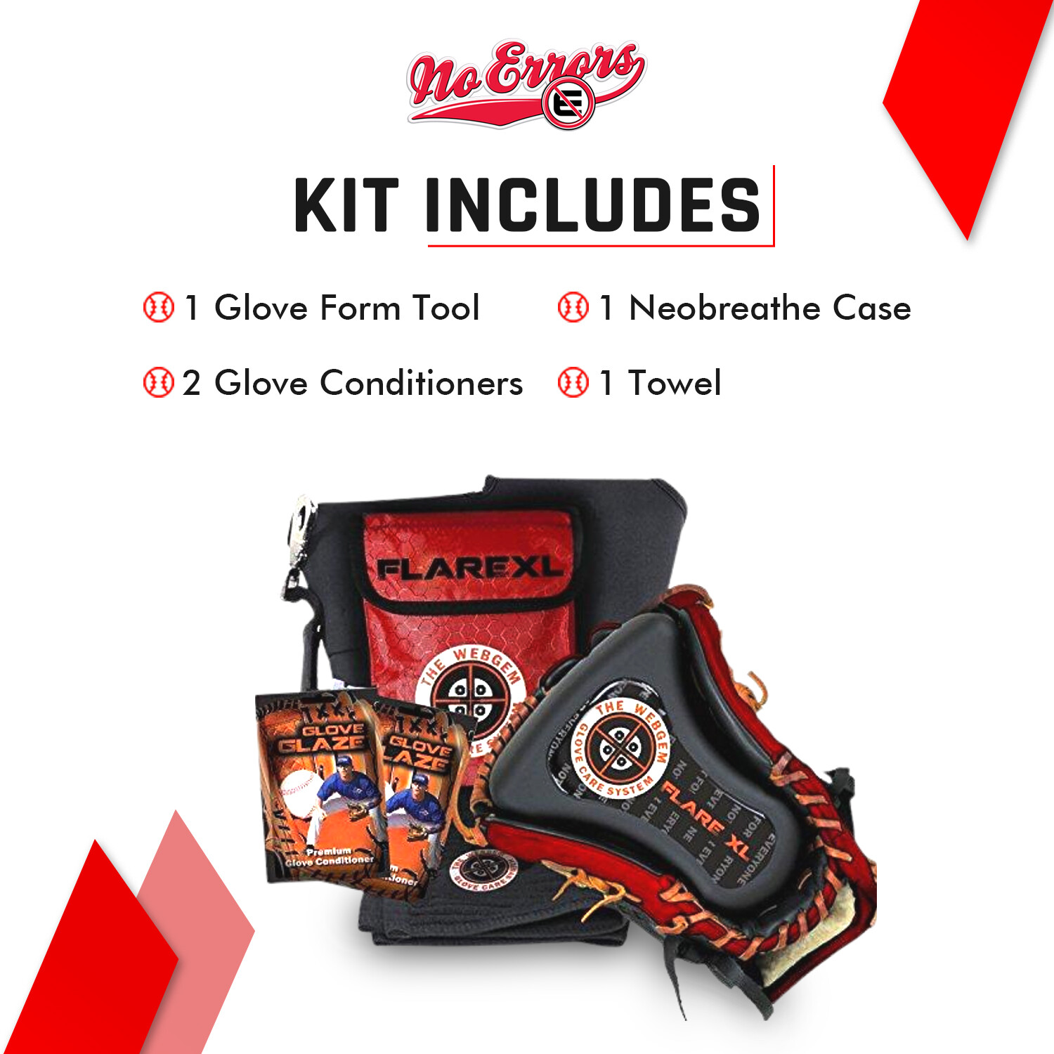 No Errors Webgem Fielder’s Glove Care System Reduces Glove Break-in Time