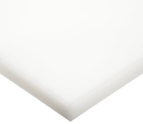 White Plastic (HDPE) Cutting Board - FDA/NSF/USDA - 12" x 12" x 1" Thick^