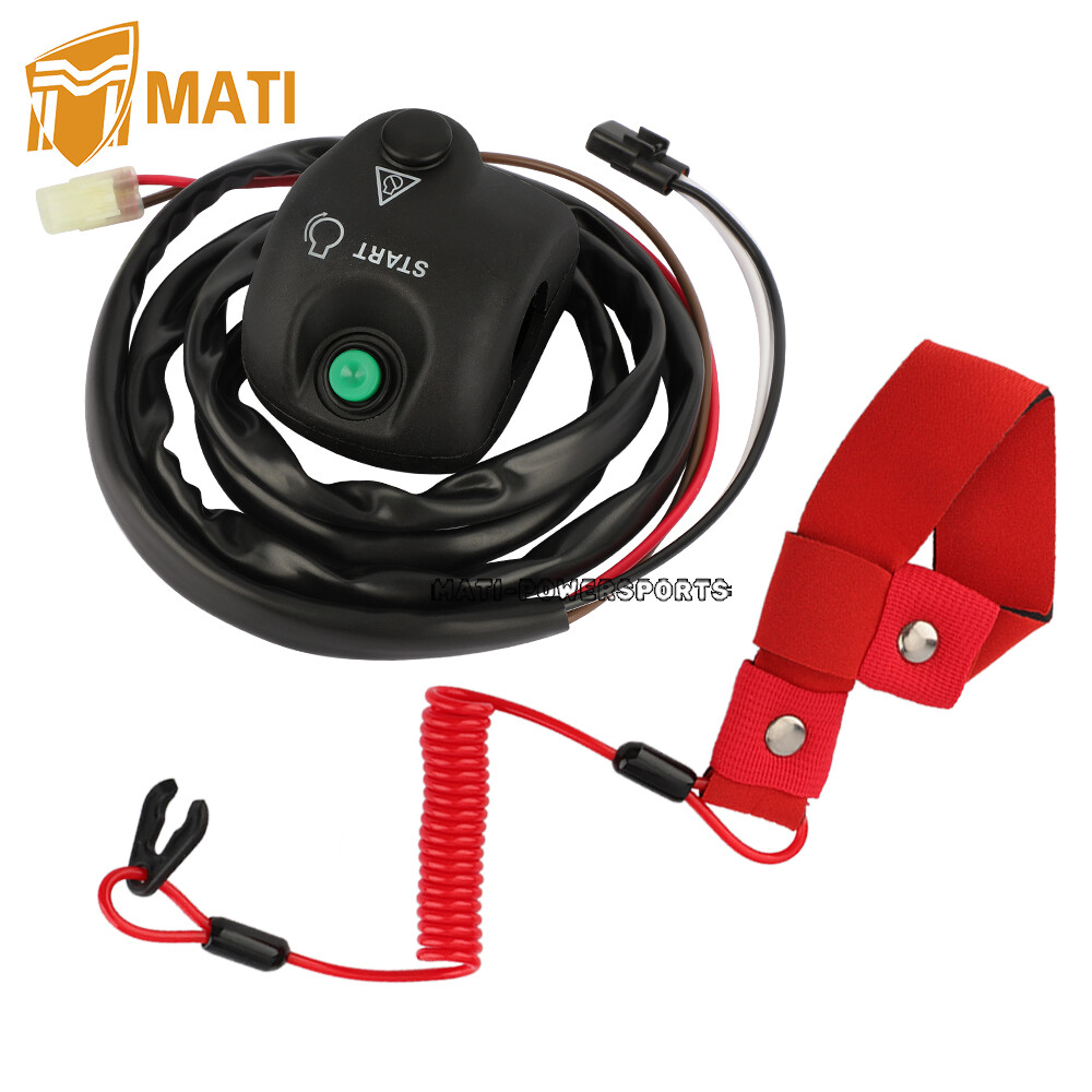 Handlebar Start Stop Switch w/Lanyard for Yamaha WaveRaider/WaveVenture 700 760