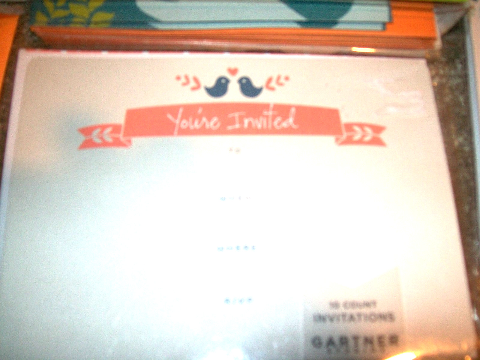 Party Supplies Invitations Lot Baby Shower Birthday Notecard Paper Serving Bowl