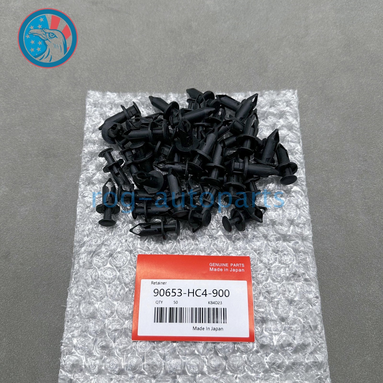 OEM 50×！ ATV Retainer Clips Push Pin Splash Guard Body Panel For Honda 8mm