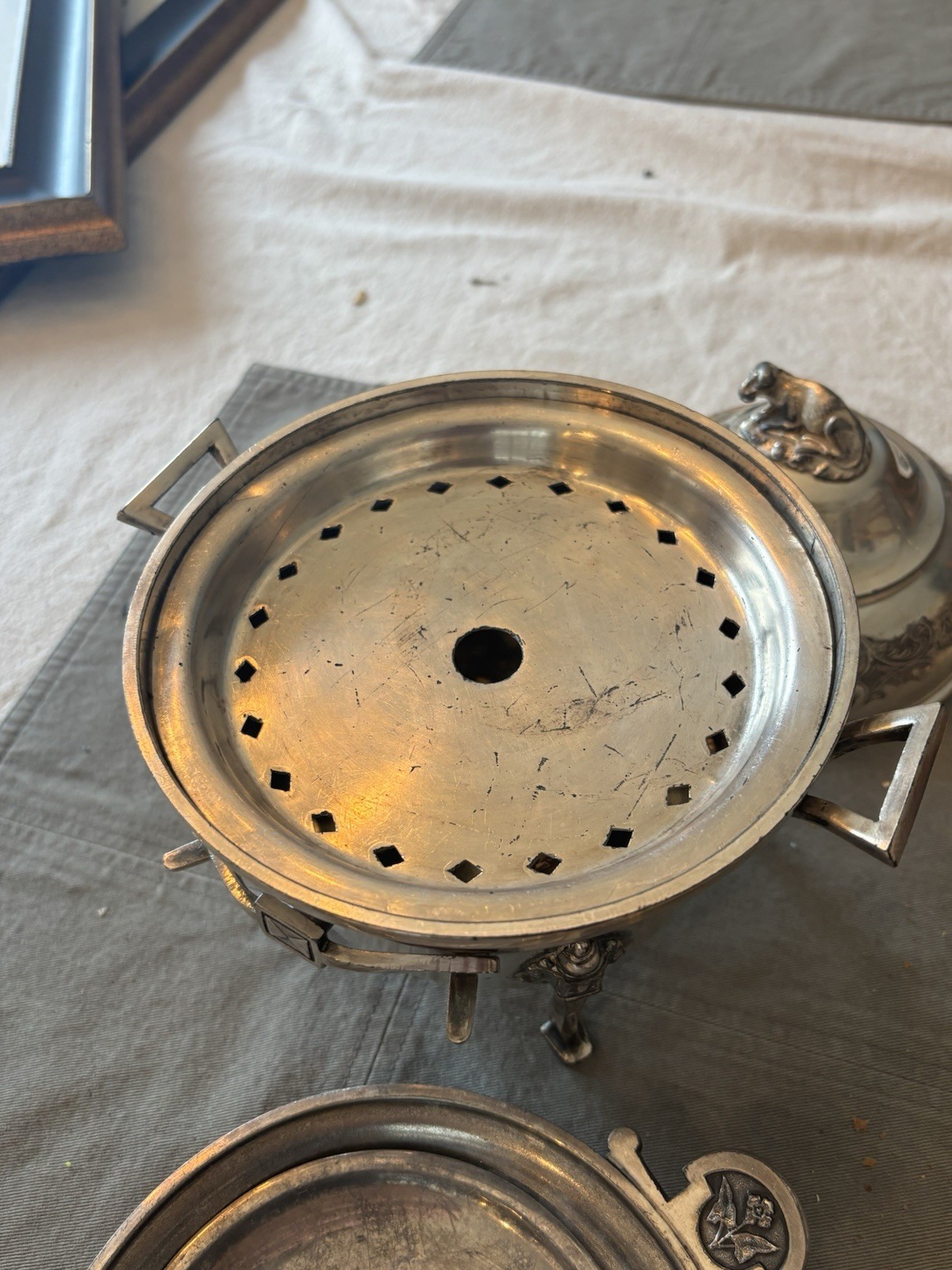 WM. Rogers Silver Plate Butter Serving Set (3pc) plus bonus dish/tray