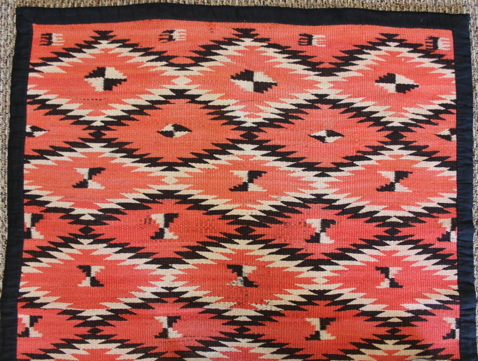 Vintage Navajo Transitionl Blanket (edges covered in satin)