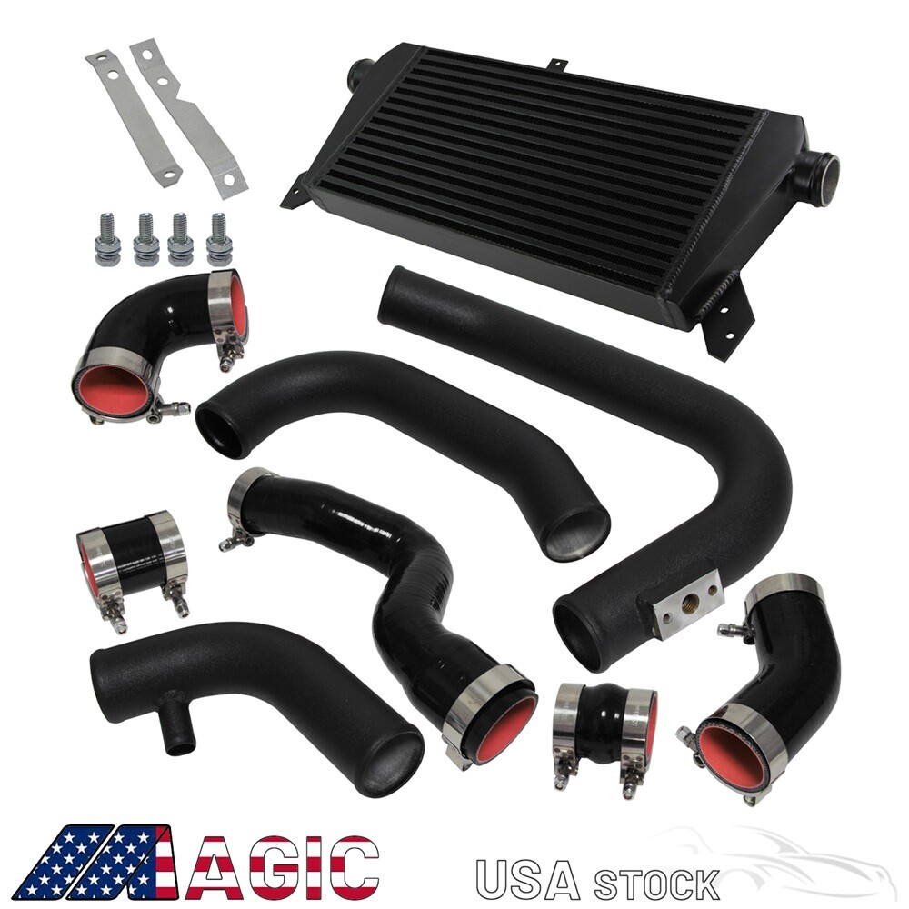 Front Mount Intercooler Pipe Kit For Audi A4 1.8T Turbo B6 Quattro 02-06 Black