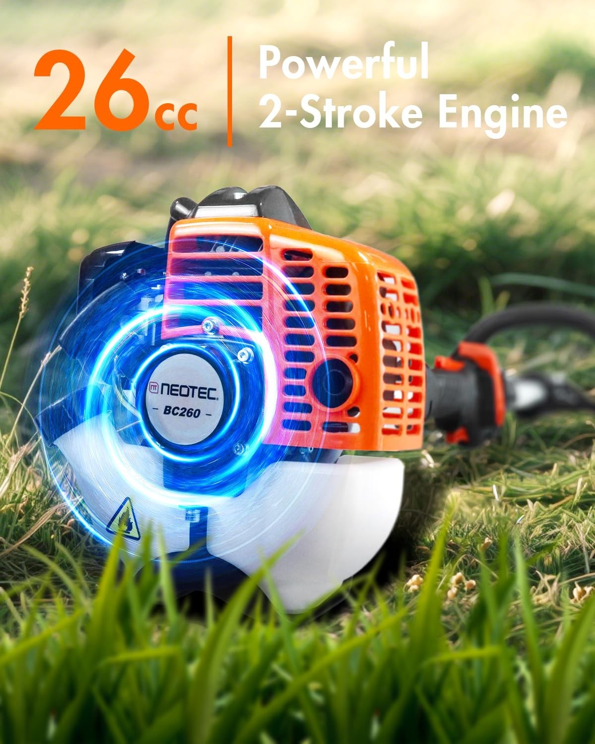 26CC 3-In-1 Gas String Trimmer Lawn Mower 2-Cycle Brush Cutter Weed Eater Wacker