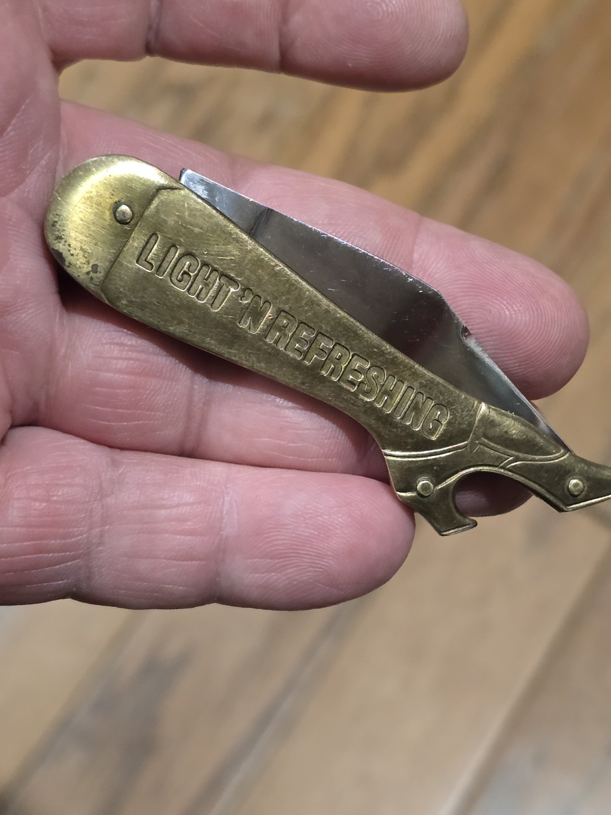 Vintage Pepsi Cola Pocket Knife Brass Lady's Leg Boot Bottle Opener