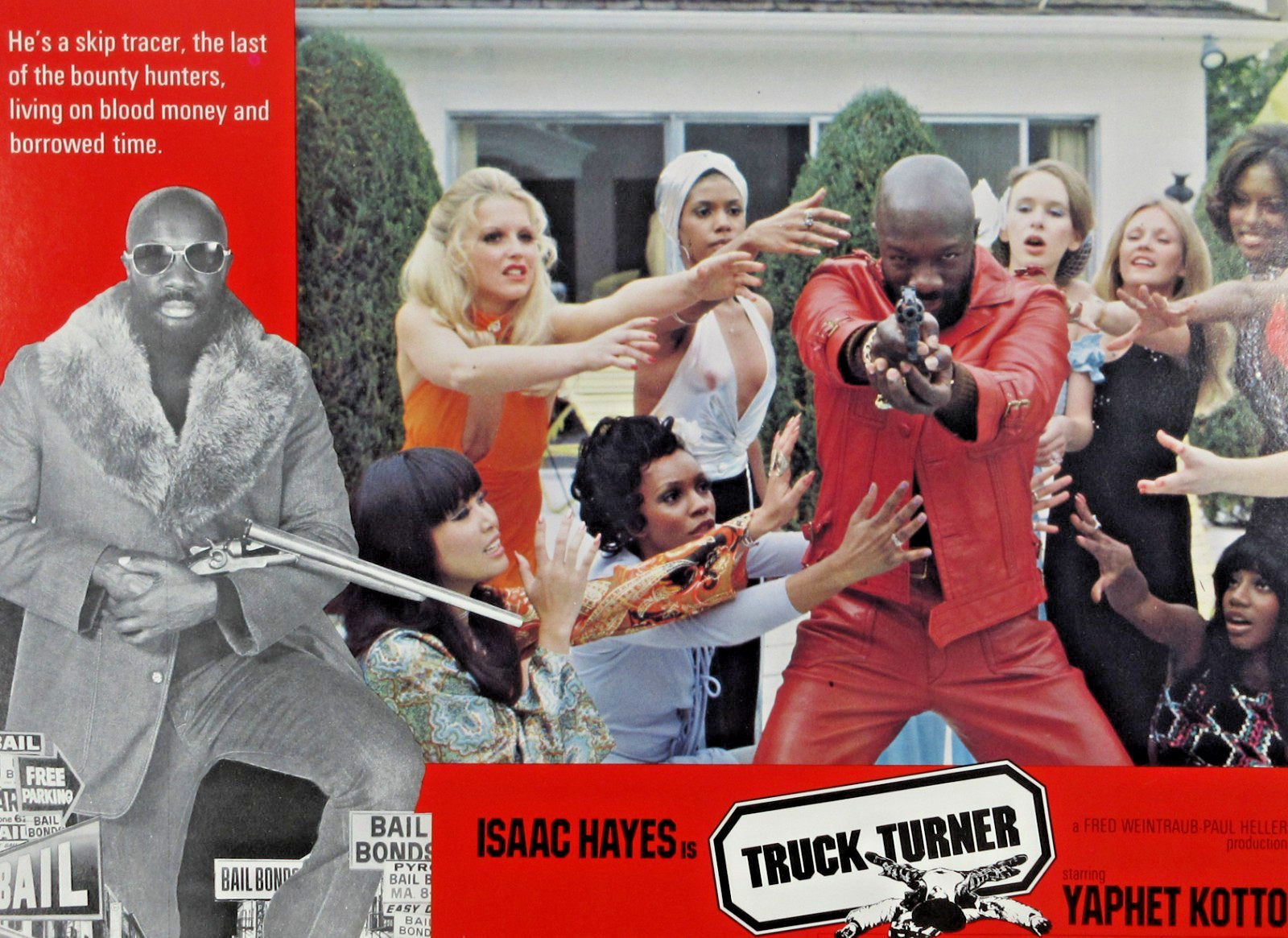 Blaxploitation Film Movie Truck Turner Isaac Hayes Original Lobby Card Set 1974