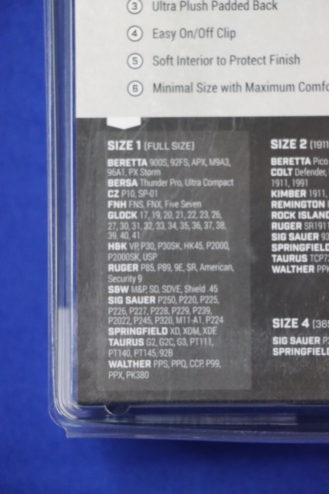 Versacarry Ranger Leather Holster Size 1 Full Size Inside The Waistband