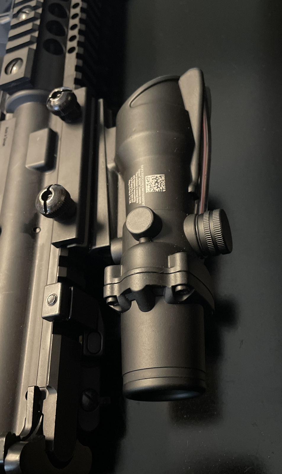 4x32 Fiber Optic Scope Crosshair Reticle RED Weapon Sight ACOG Clone + 2 gifts