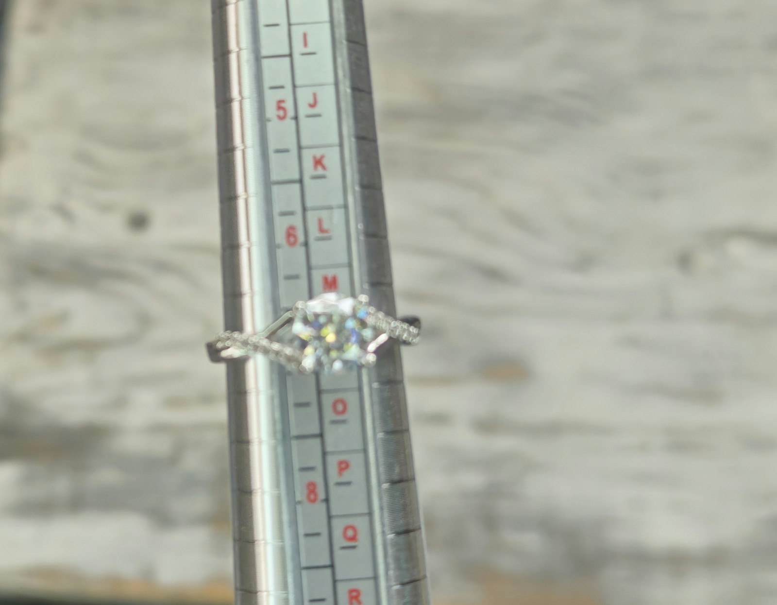 Size 7, 1.2ct Moissanite Ring