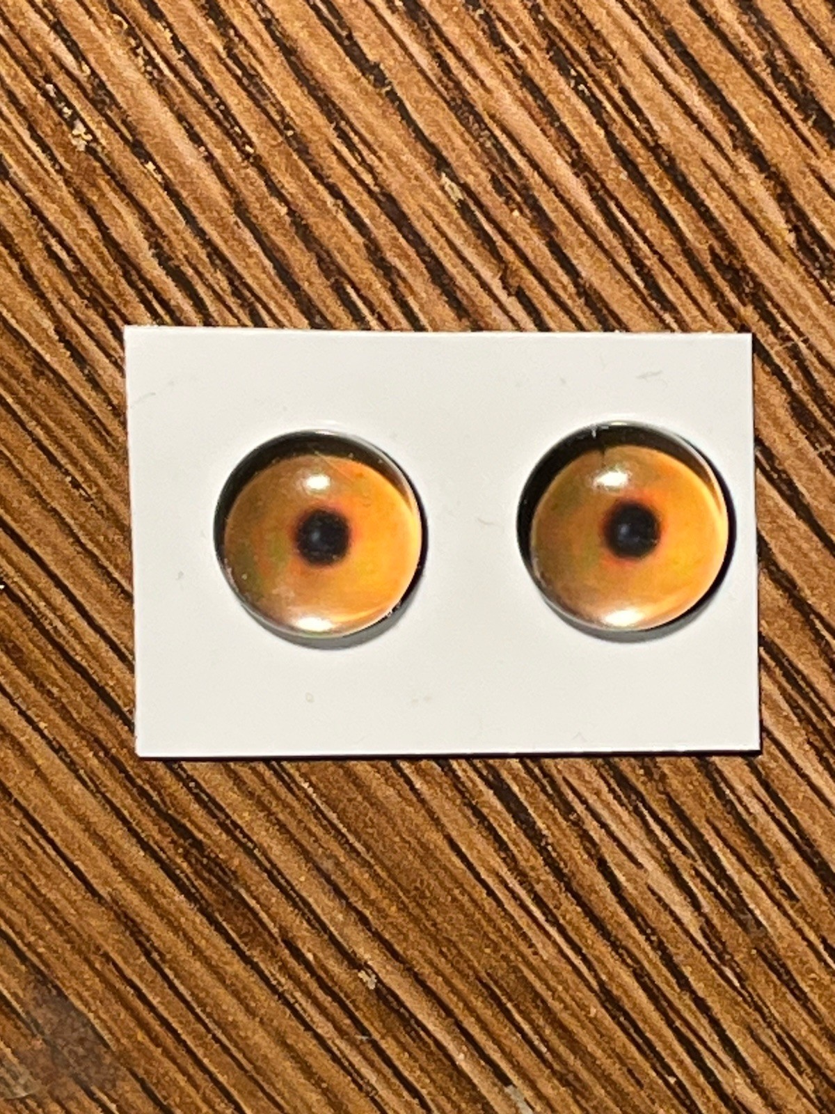 5 pair of New Concept Glass Eyes for Taxidermy and Decoy Making. Medium Yellow