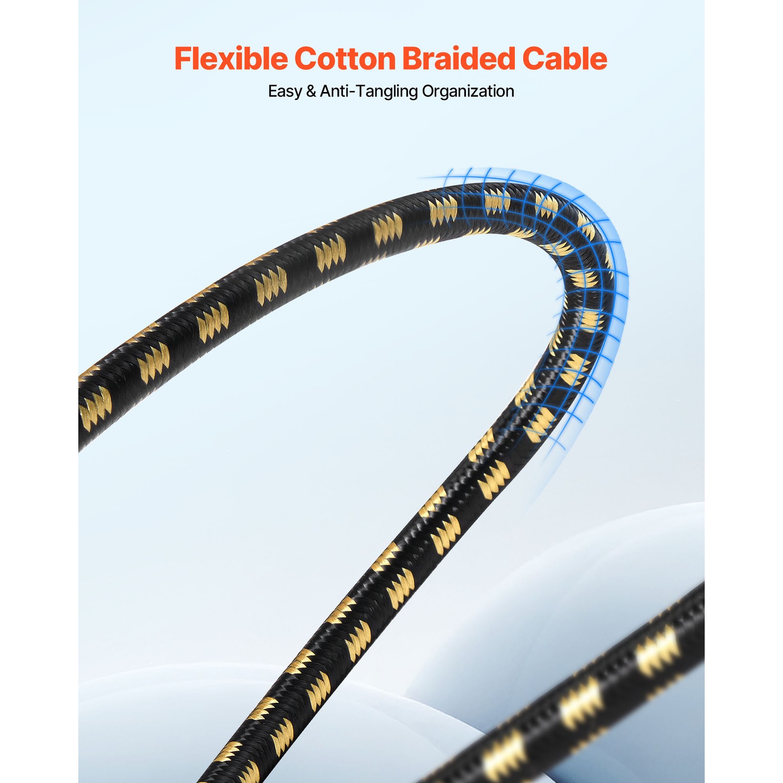 Uimoso 25 ft 6-Pack XLR Cables, Balanced 3-Pin Male to Female Microphone Cords