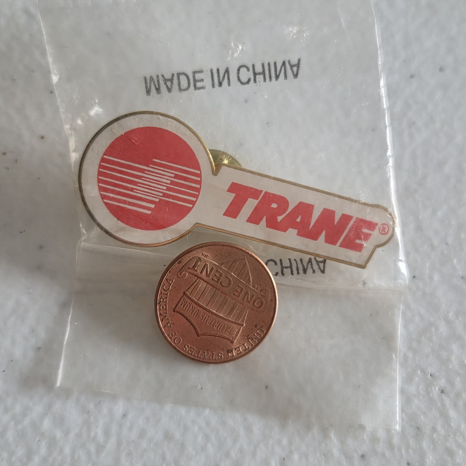VINTAGE TRANE HVAC MANUFACTURING LAPEL PIN mt1