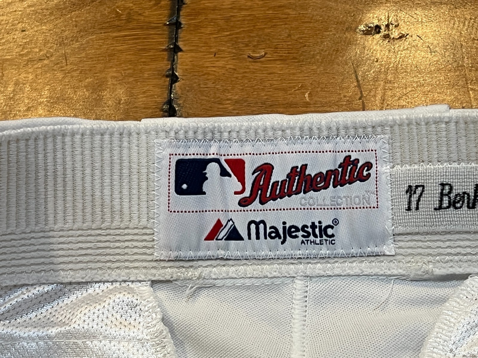 Lance Berkman's 2007 Houston Astros 1986 Throwback Home Uniform Pants GAME USED