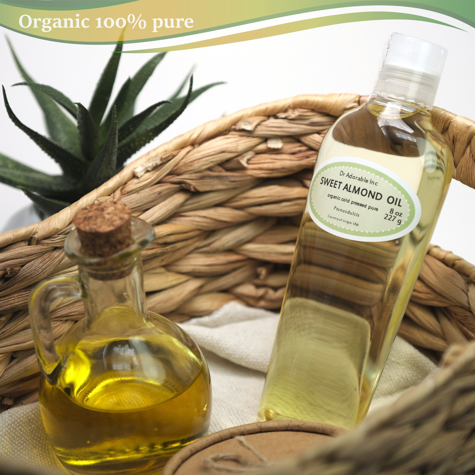 ALMOND OIL COLD PRESSED PURE ORGANIC