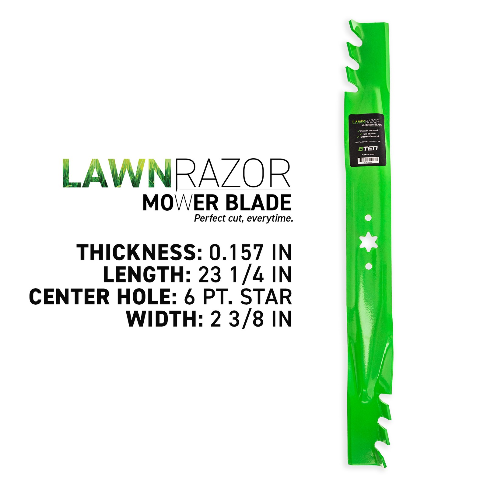 LawnRAZOR Toothed Blade for Cub Cadet RZT L46 S46 LTX1046 XT1-LT46 2-Pack