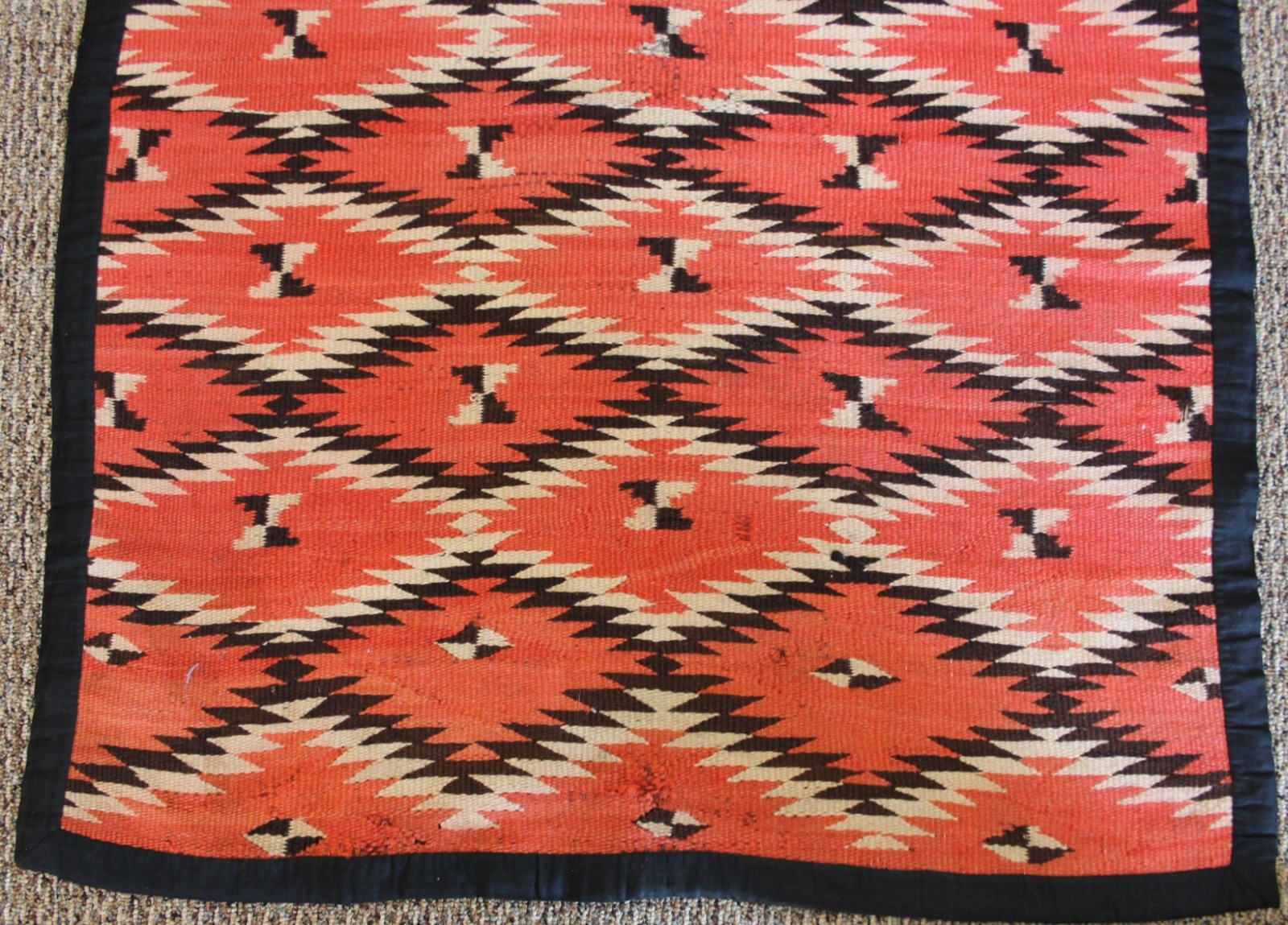 Vintage Navajo Transitionl Blanket (edges covered in satin)