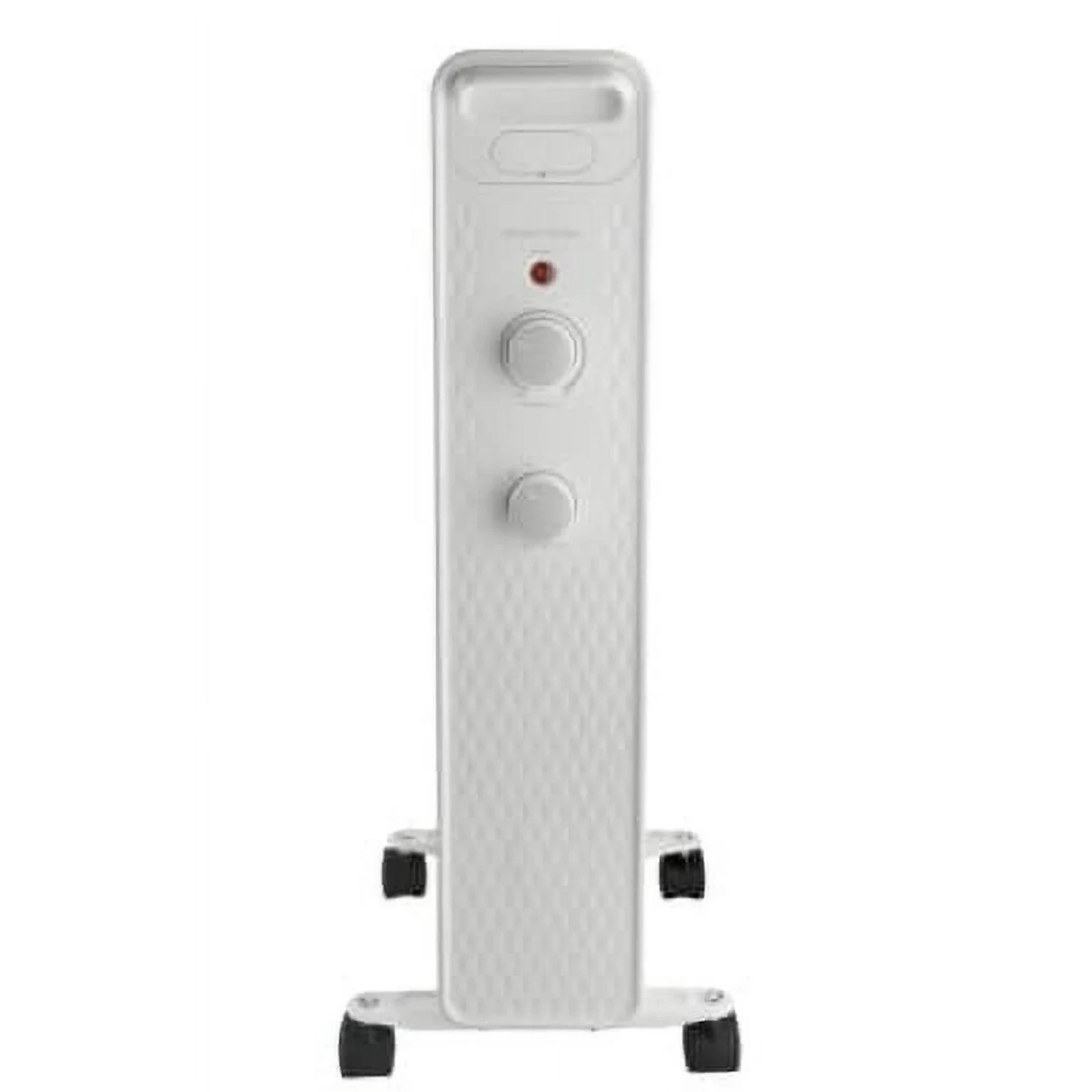 1500W Mainstays Mechanical Oil Filled Electric Radiator Heater White Open Box