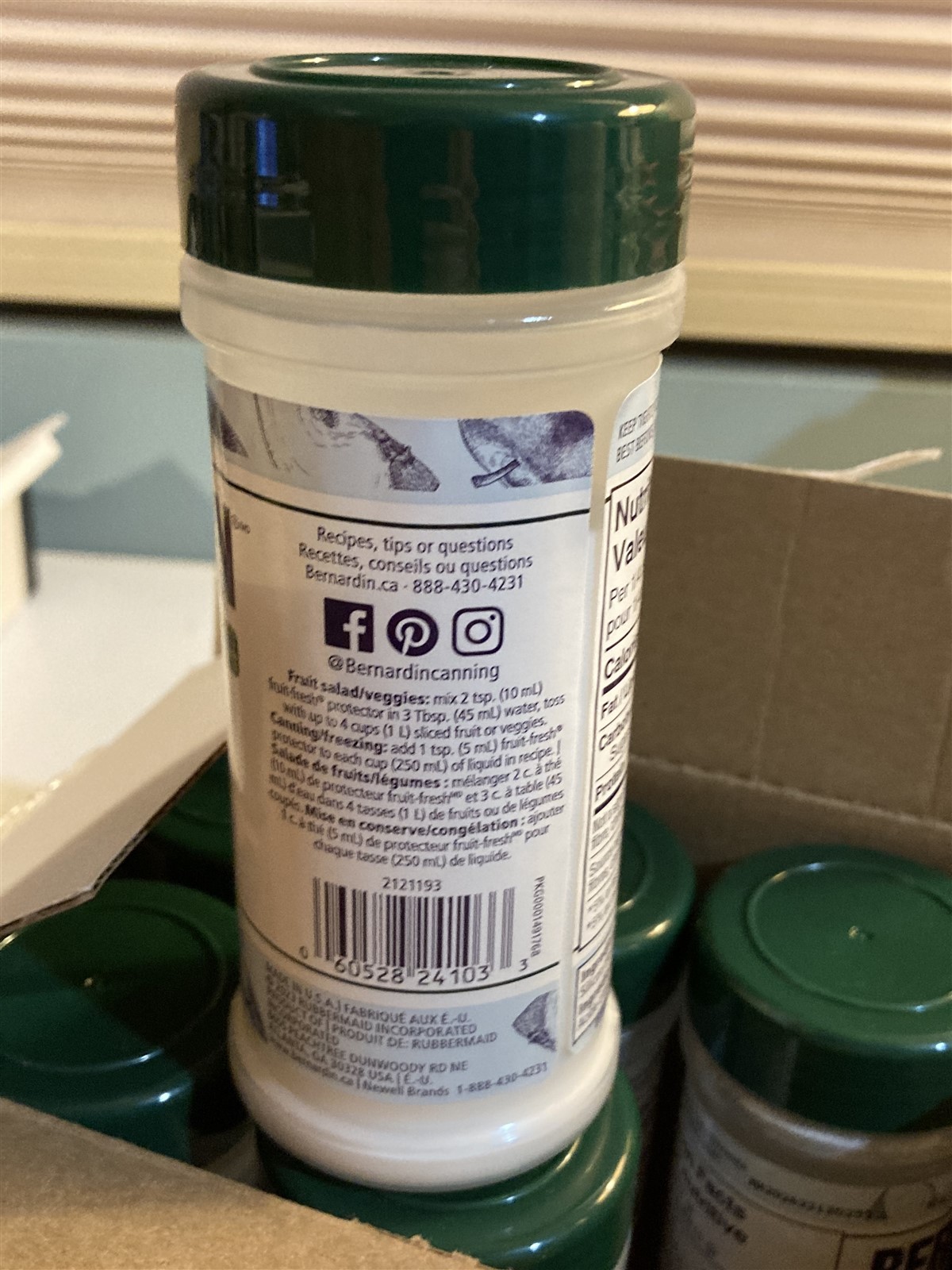 Bernardin, case of 6 Fruit Fresh, Fruit Protector for canning...2026