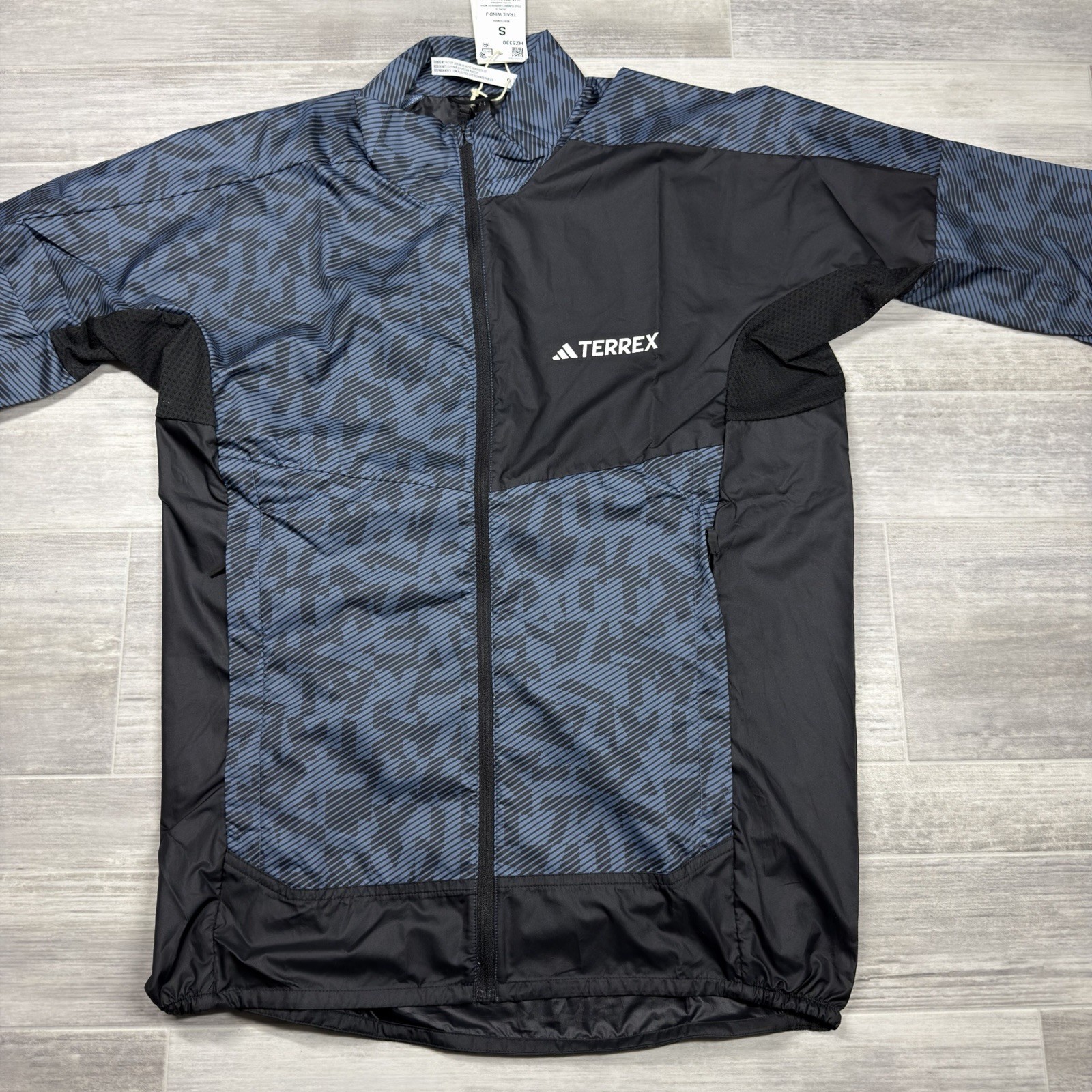 Adidas Running Performance TRAIL WIND Jacket HZ5330 Black Men’s Small NWT $100