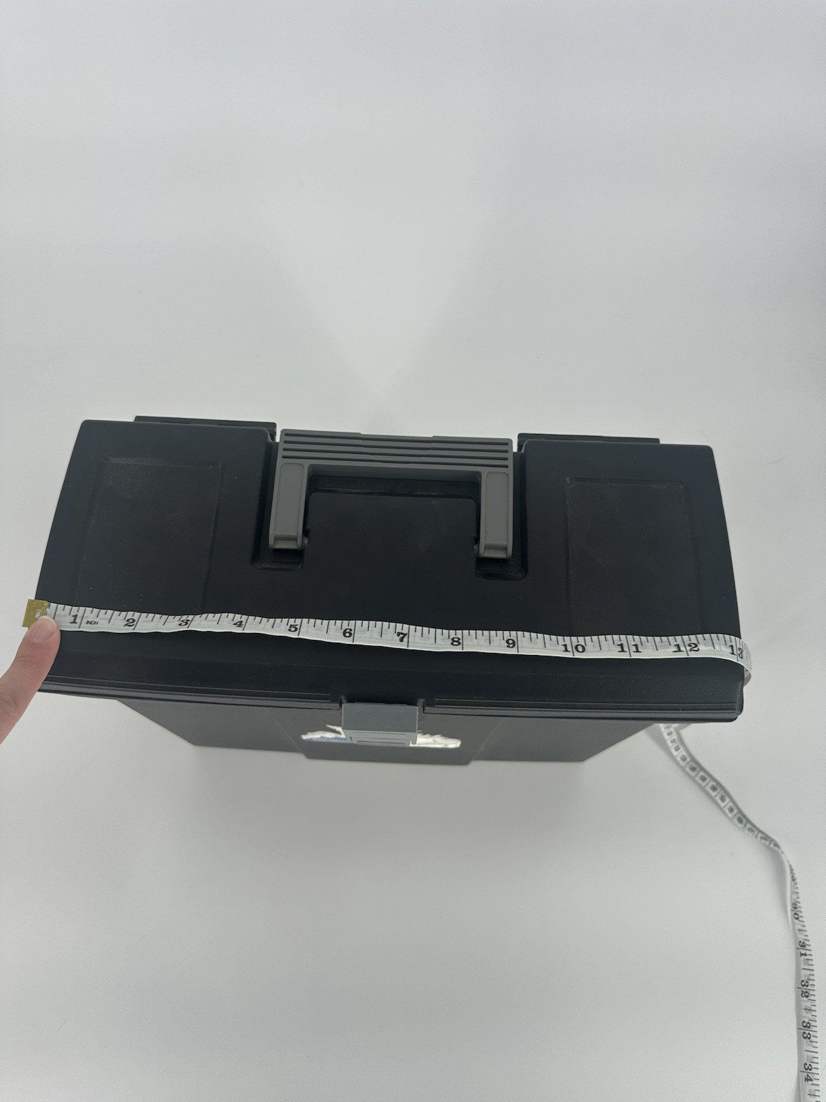 Vtg Rubbermaid Portable File Folder Carry Case Storage Box Black Hard Shell