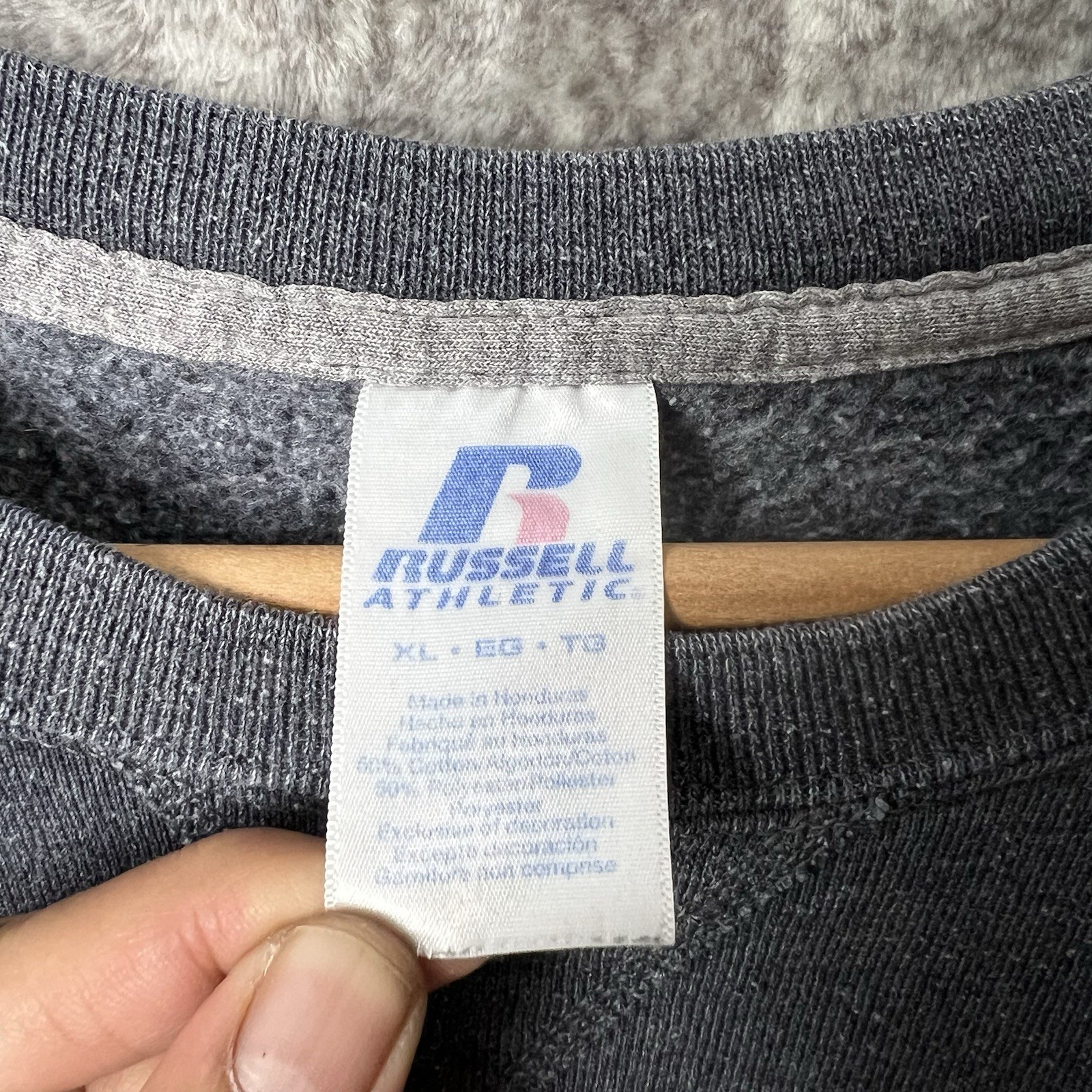 Vintage Findlay Oilers Russell Crewneck XL Gray Sweatshirt Embroidered