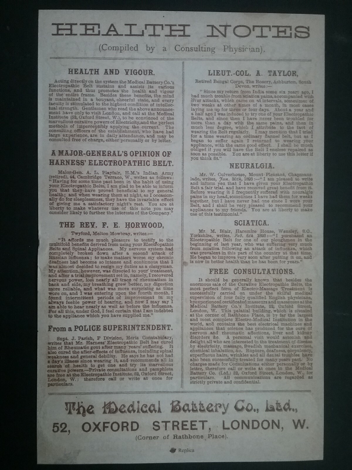 VICTORIAN ELECTROPATHIC BELTS LEAFLET + ****(((2 CARD ADVERTS)))****