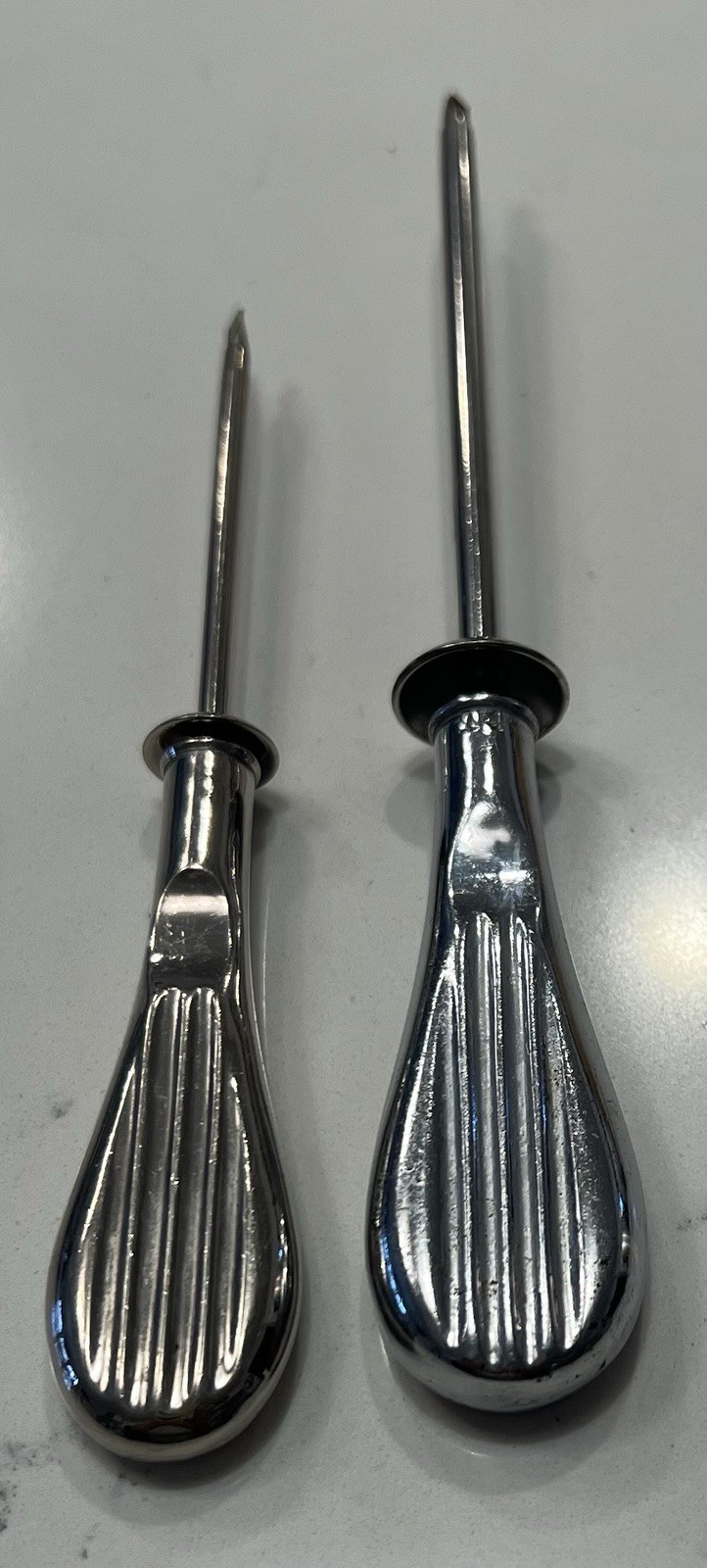 Set of WWI Medical Trocar Instruments Used to Create Opening in Body Stainless