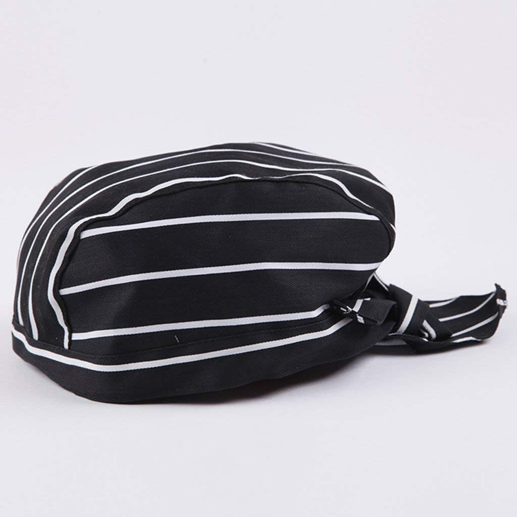 Pack Chef Hats & Head Scarves for Men & Women - Professional Adjustable Skull Ca
