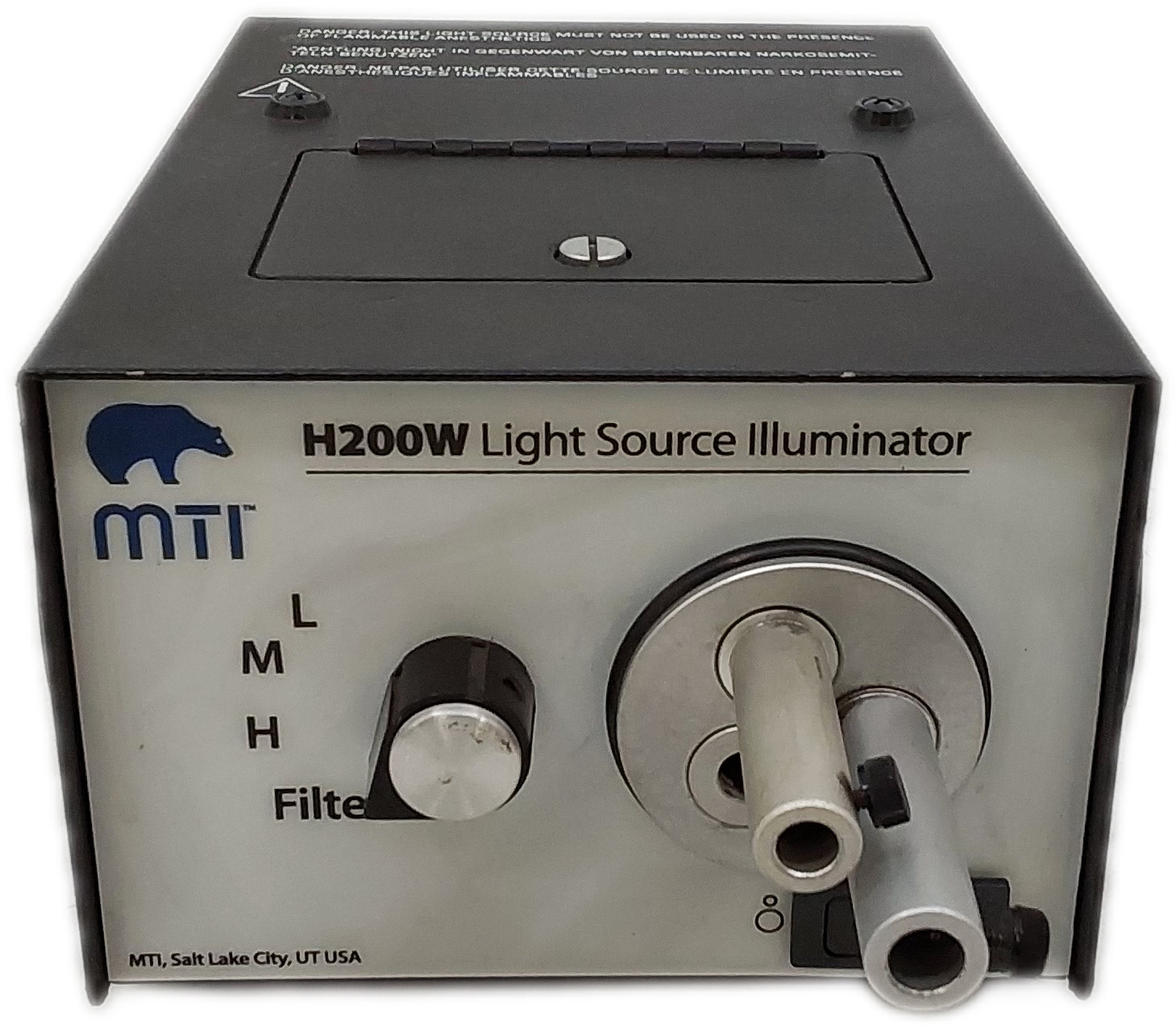MTI H200W Halogen Fiber Optic Illuminator Light Source USA