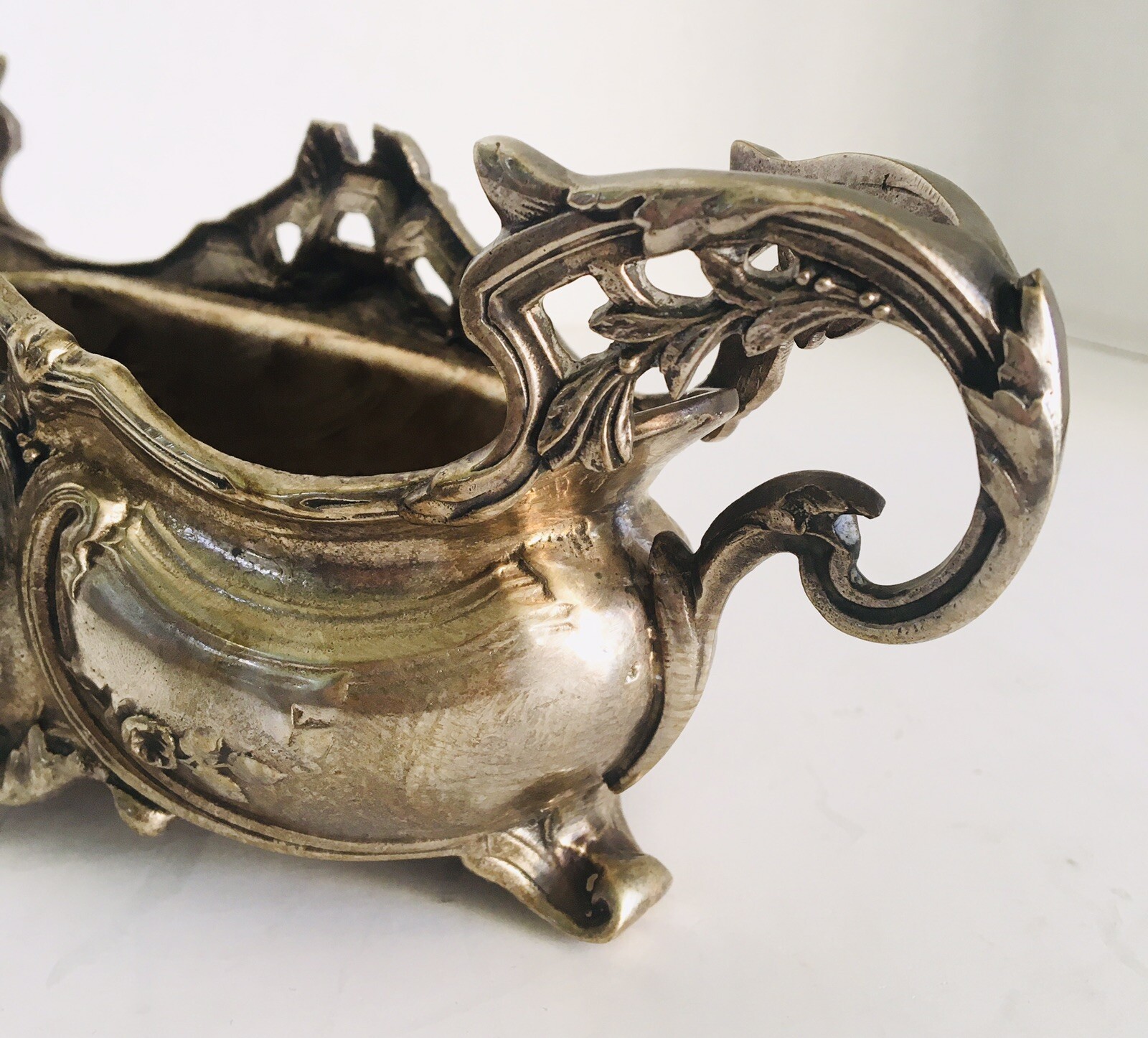 Louis XV Silver Plate Jardiniere with Liner