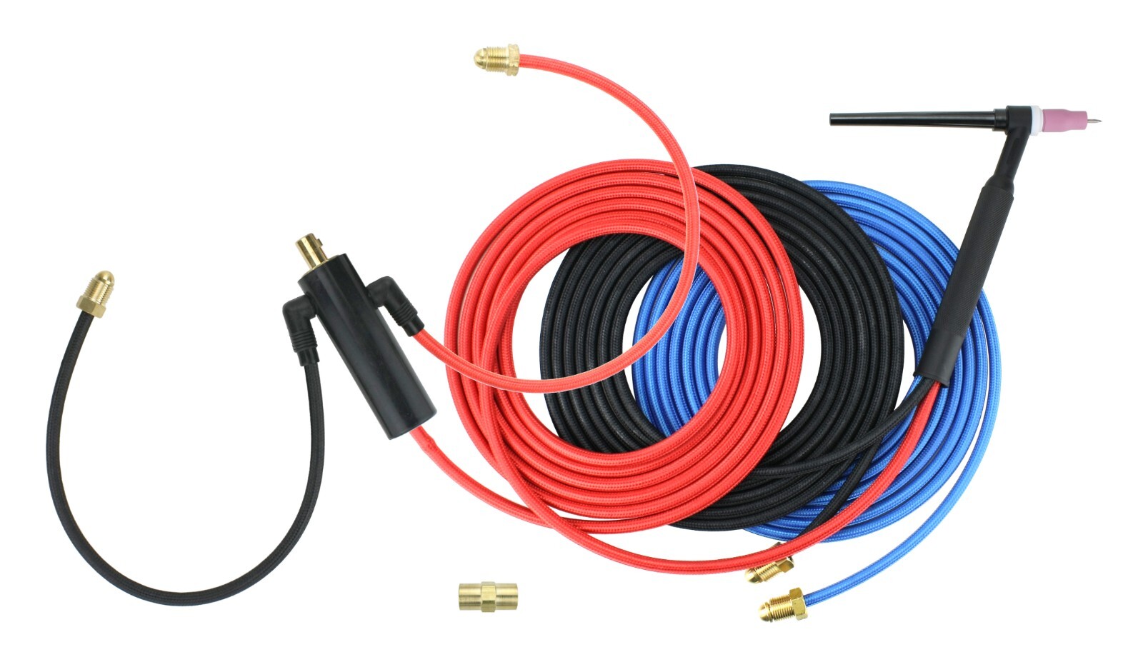 Water Cooled TIG Torch - 3-Piece Cable - INLINE Gas Dinse 35-70 Connector