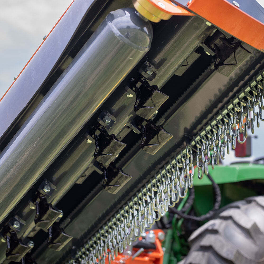 Titan Attachments 3 Point 65" Offset Flail Ditch Bank Mower for Cat 1 Tractors