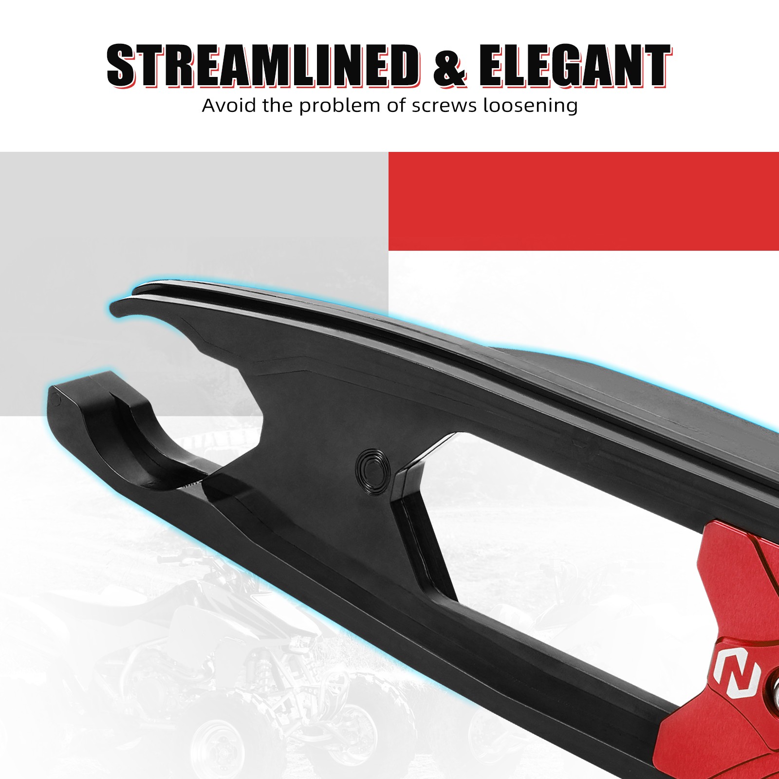 For YAMAHA RAPTOR 700 ATV Swingarm Chain Slider Guide #1S3-22151-00-00 2006-2026